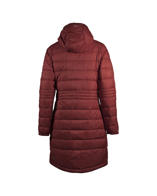 Long Down Hoodie Chestnut