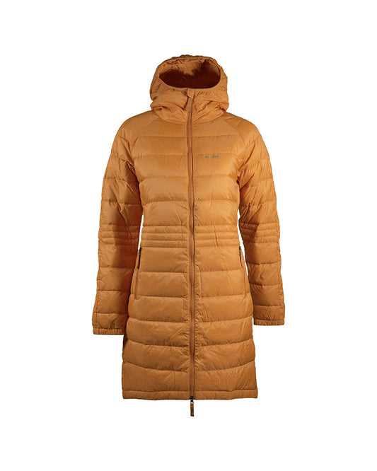 Long Down Hoodie Inca Gold