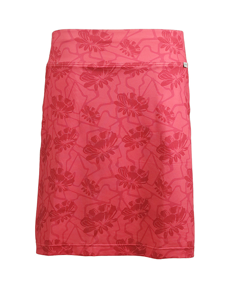 Magda Knee Skort Hibiscus Flower