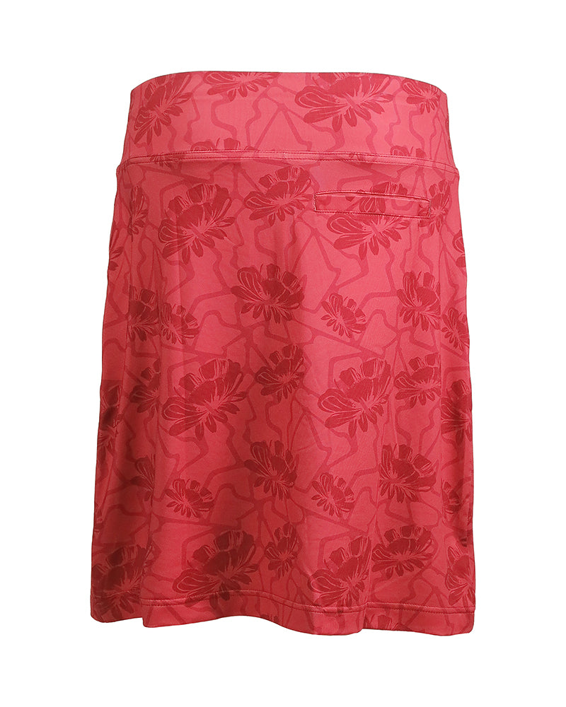 Magda Knee Skort Hibiscus Flower